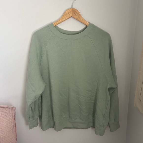 mint green oversized sweatshirt - Picture 2 of 5
